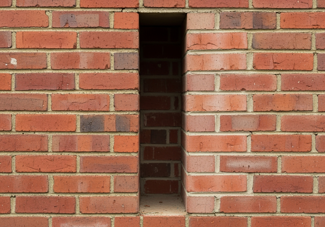 Double brick cross-section